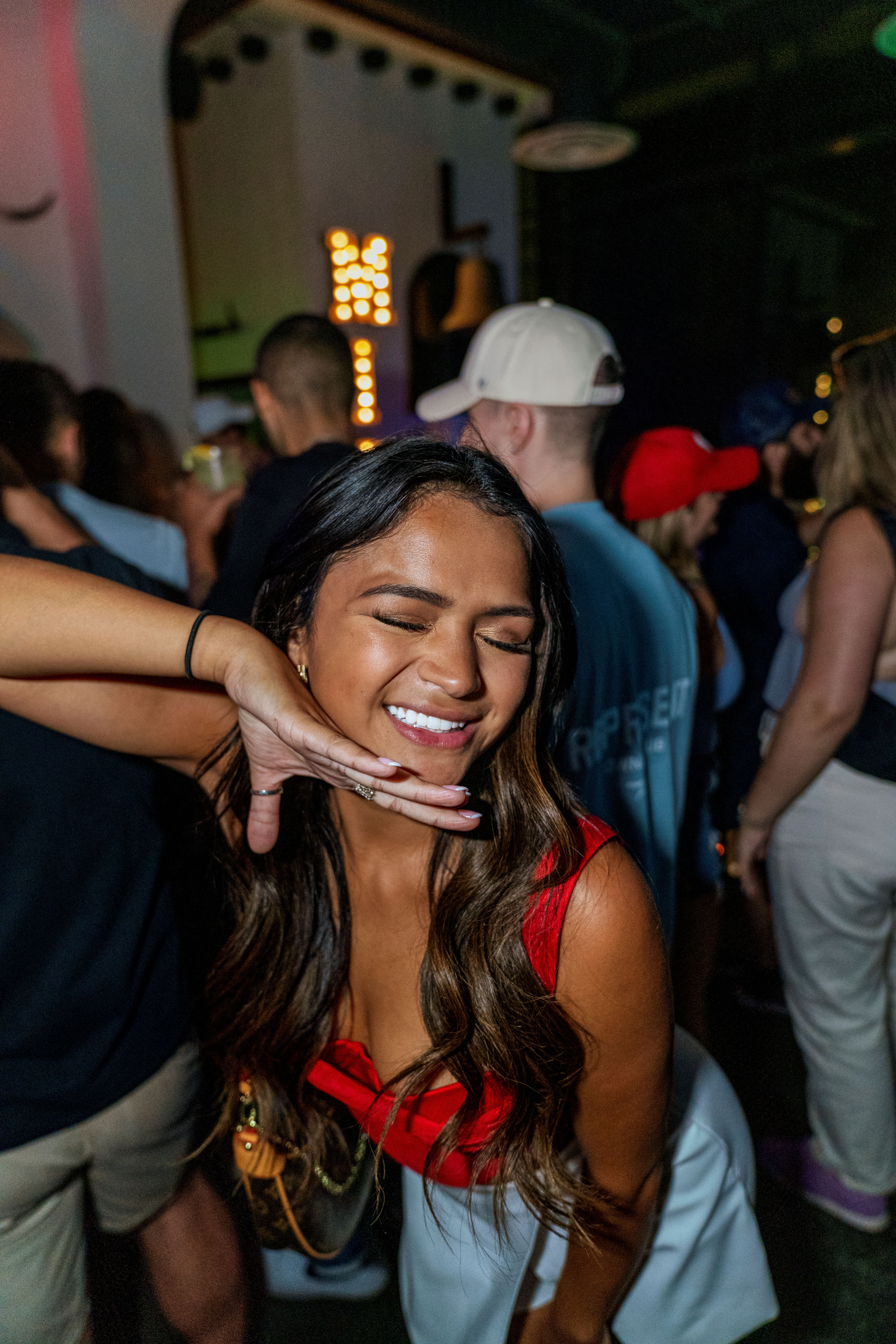 a group of people looking at the camera