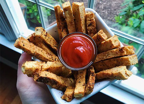Tastermonial S Take On Create Mindfully S Baked Tofu Fries With Tea Aioli Burma Inc Management Company And Home Of The Burma Superstar Family Of Restaurants Photo by alex lau, food styling by rebecca jurkevich, prop styling by emily eisen. baked tofu fries