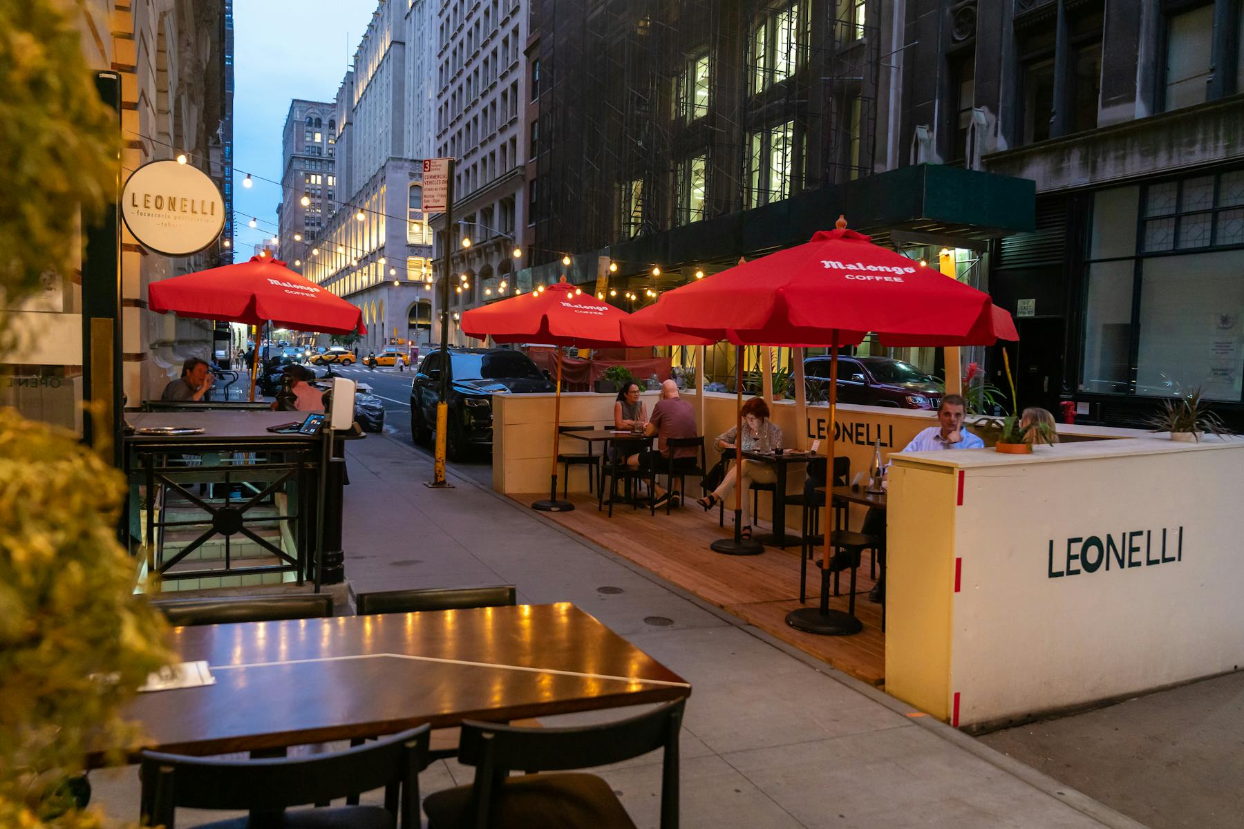 Leonelli Taberna Exterior Outdoor Dining NYC