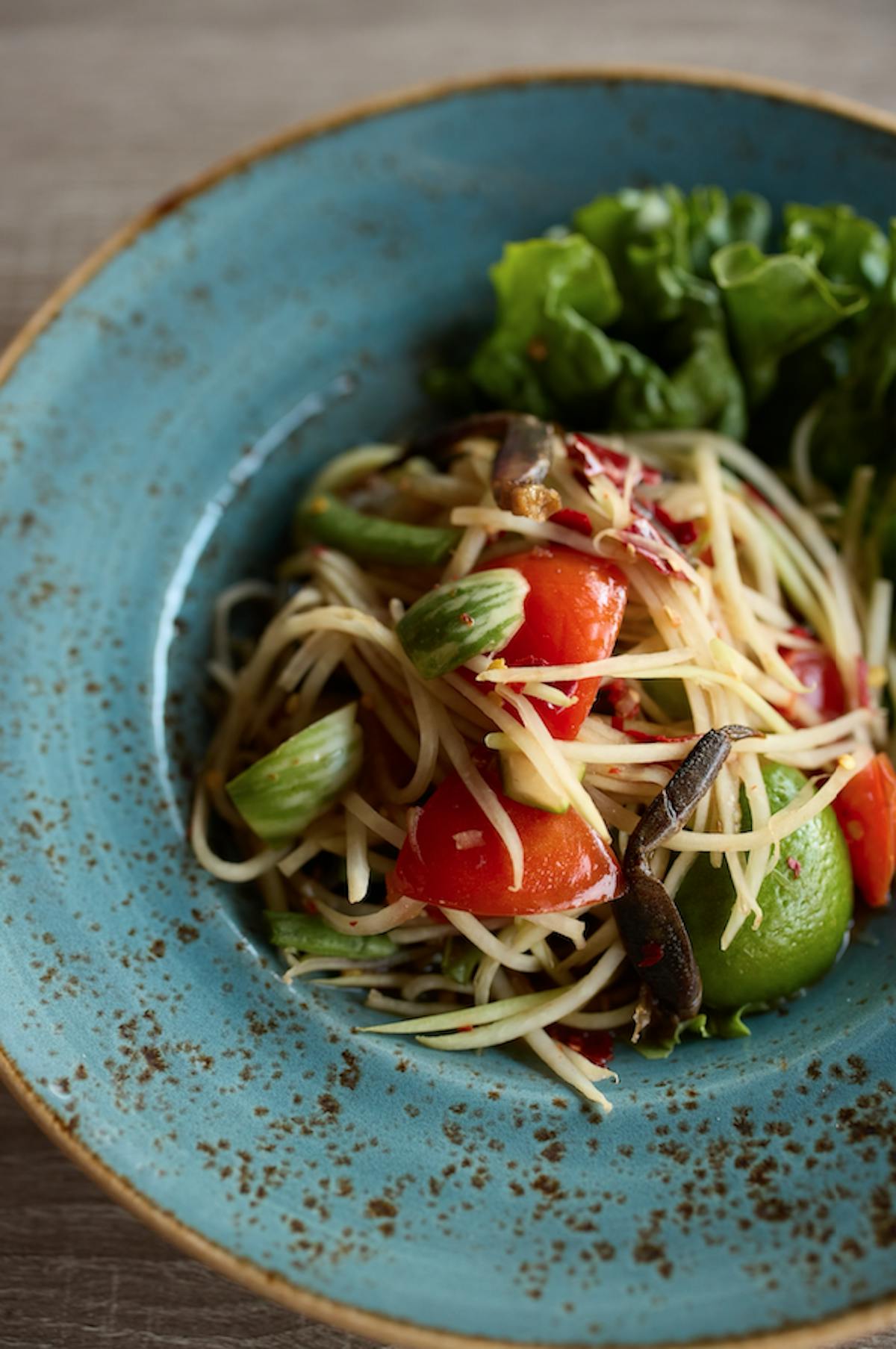 a bowl of food on a plate