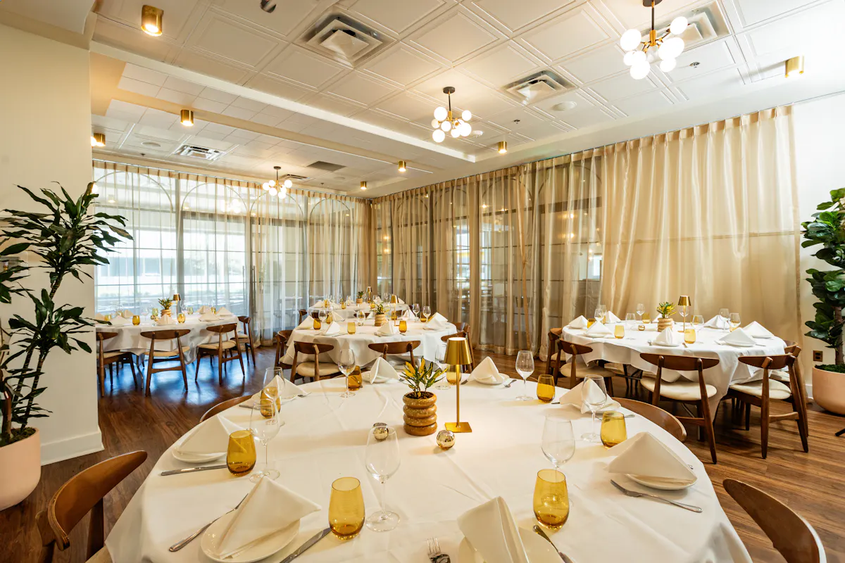 a dining room table