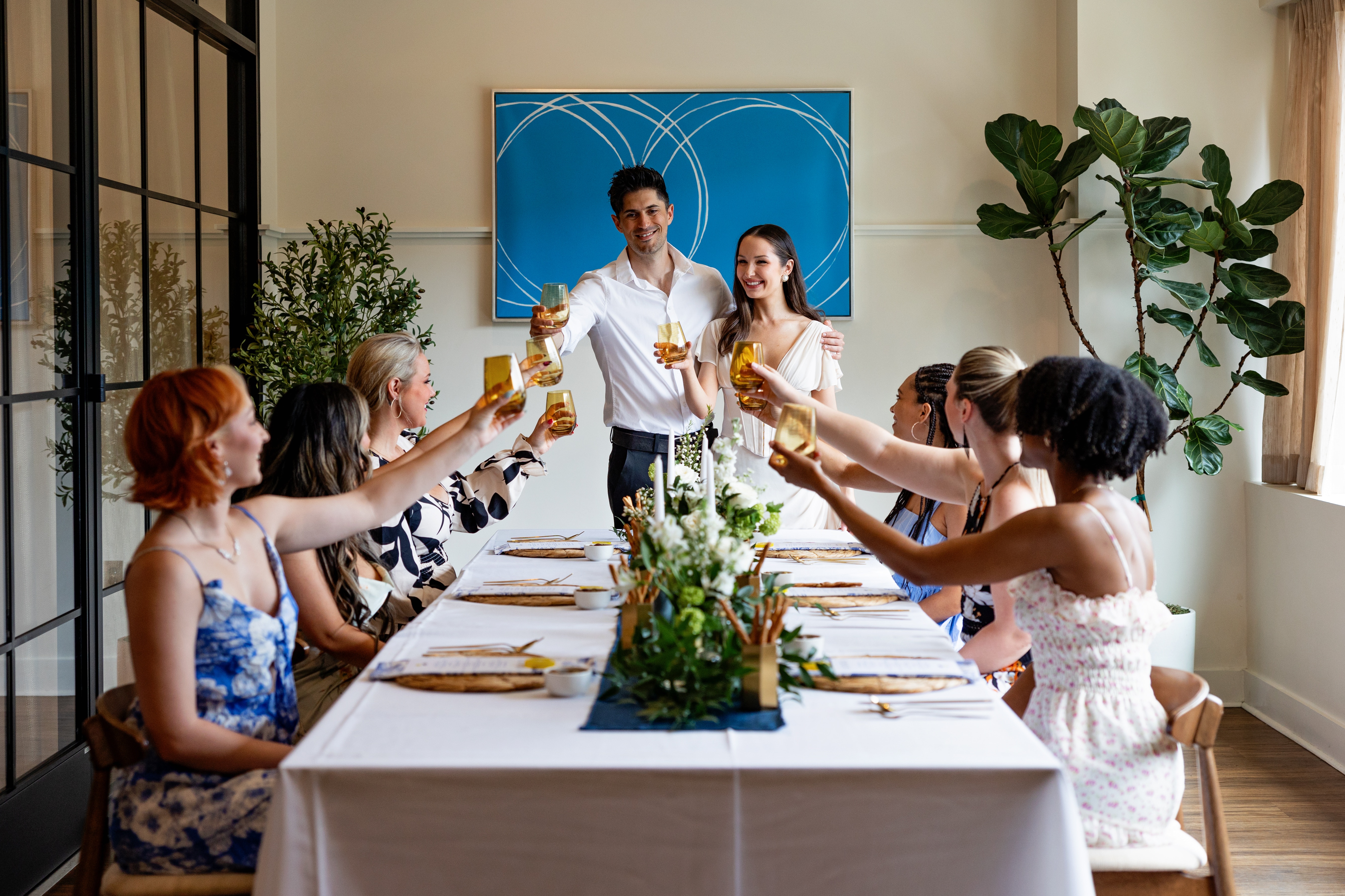 a dining room table