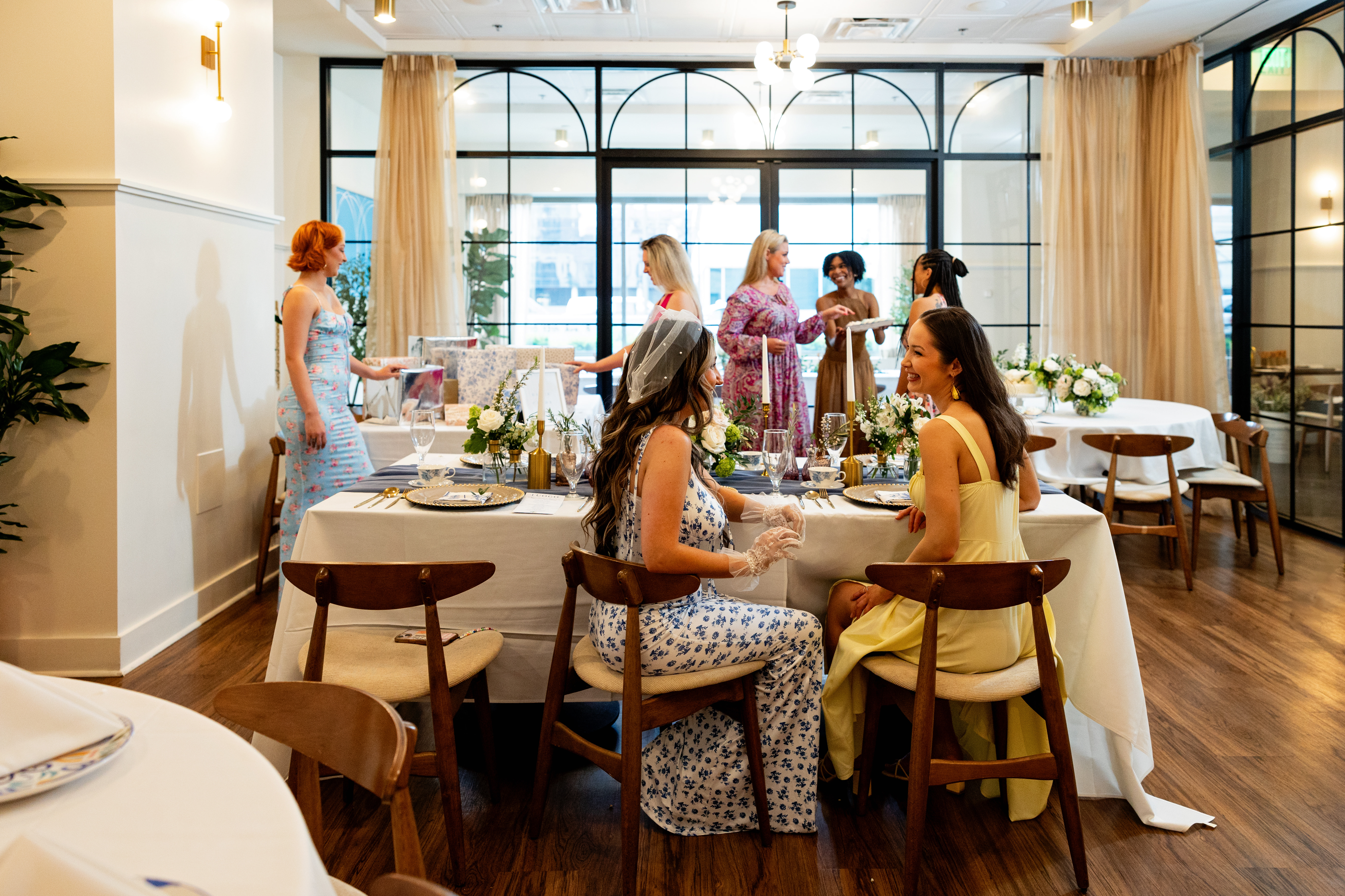 a dining room table