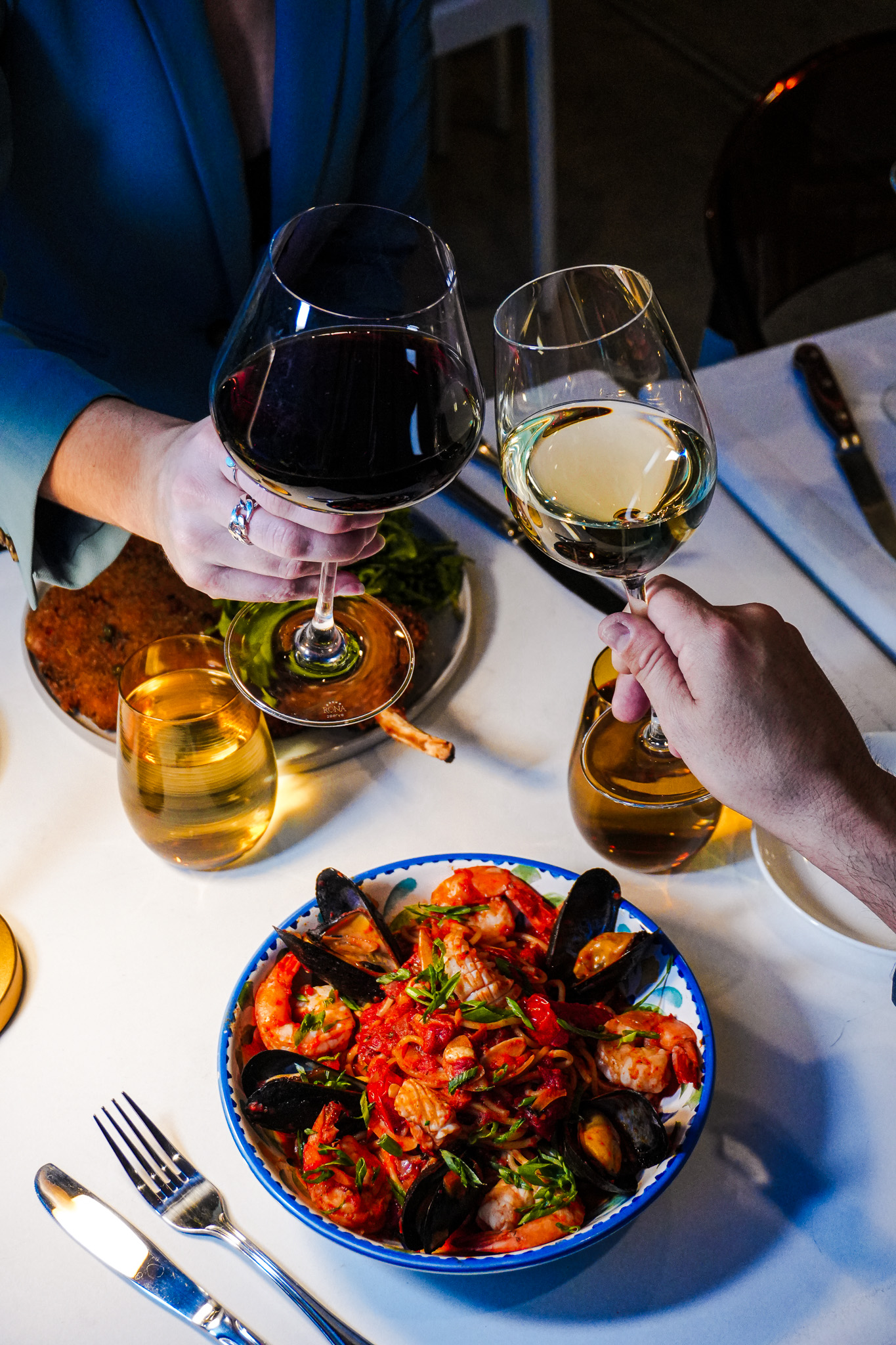a plate of food on a table