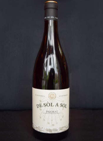 a close up of a bottle of wine