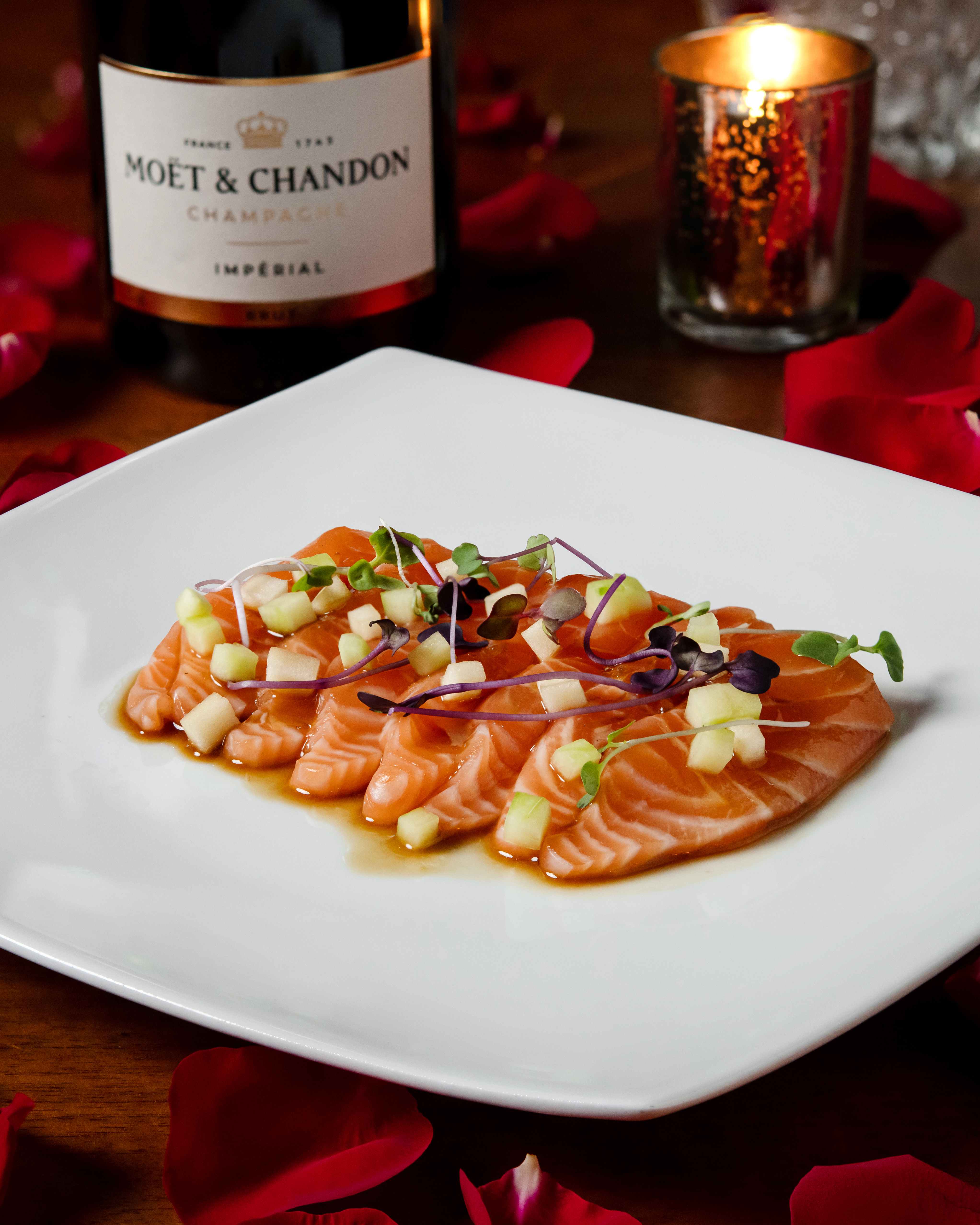 a plate of food on a table