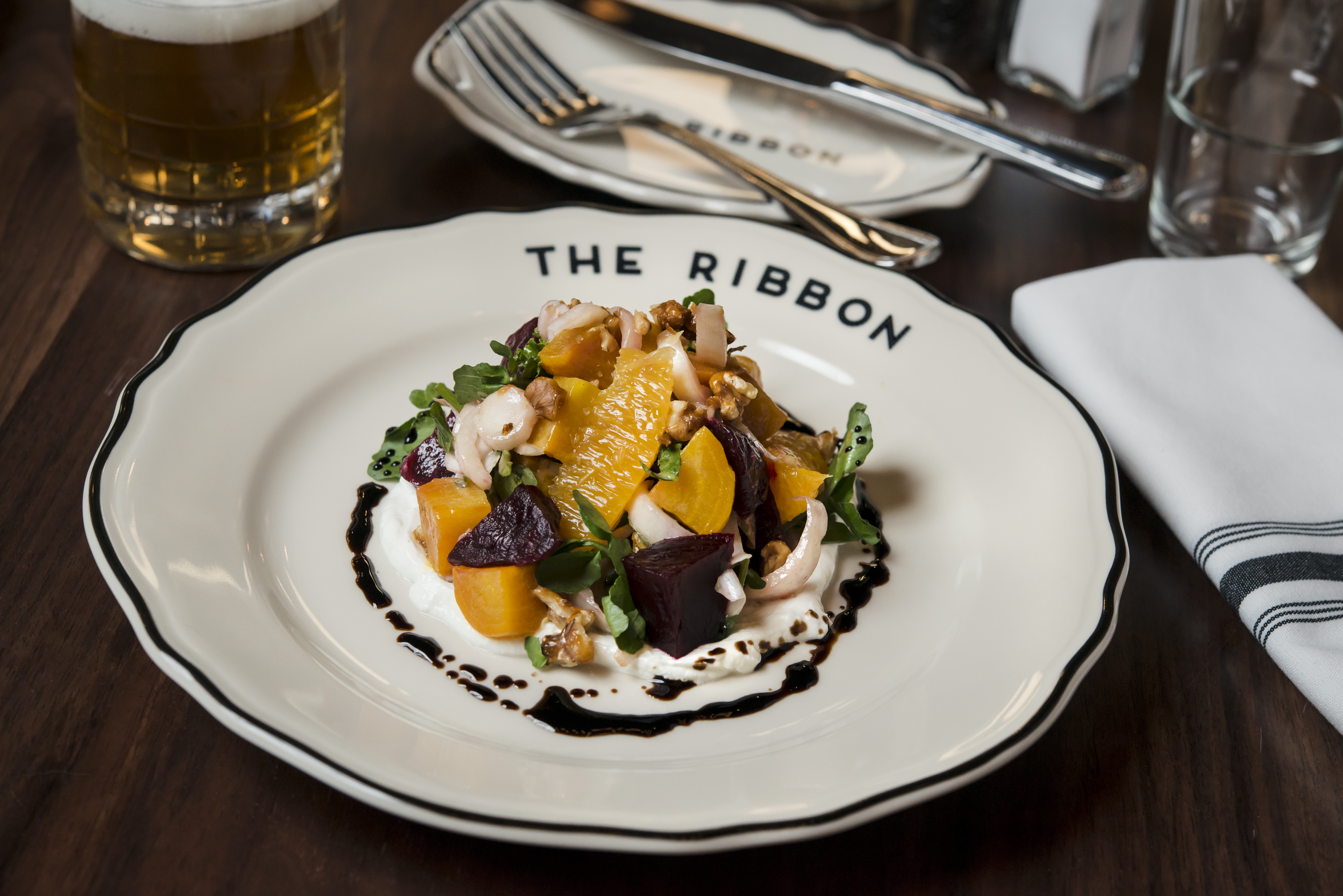 a plate of food on a table