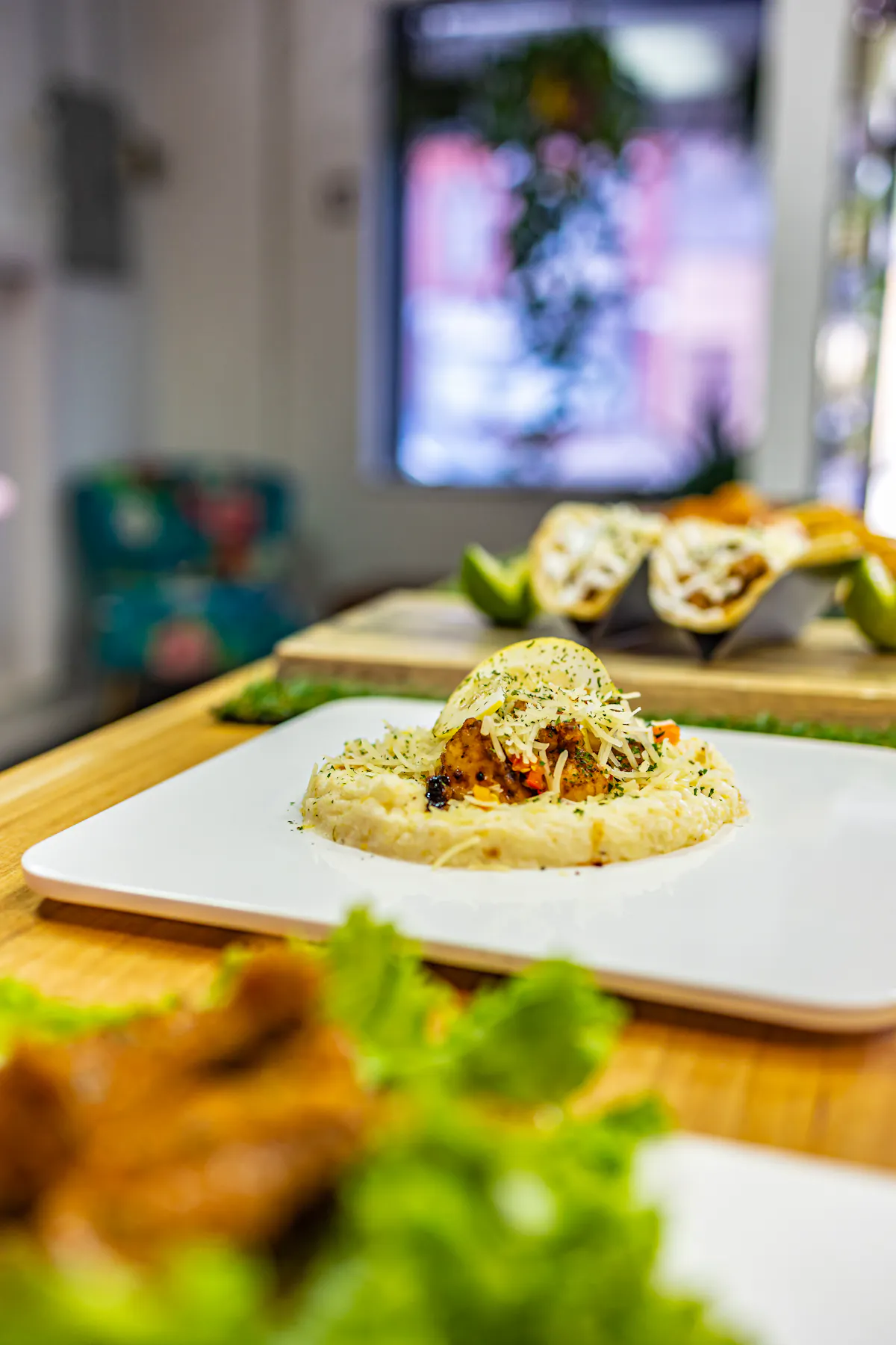 A close up of food 