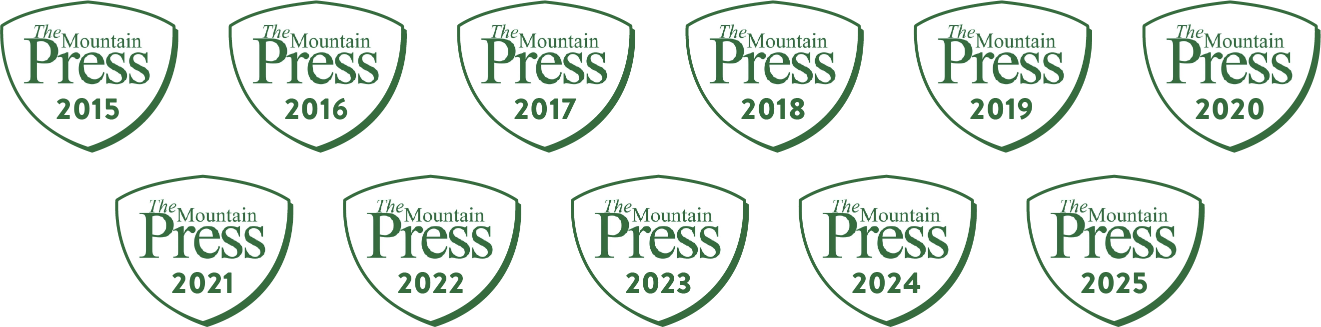 a group of logos with text