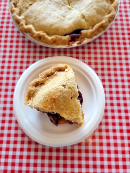 Blueberry Peach Stockholm Pie Cafe & General Store in WI & MN
