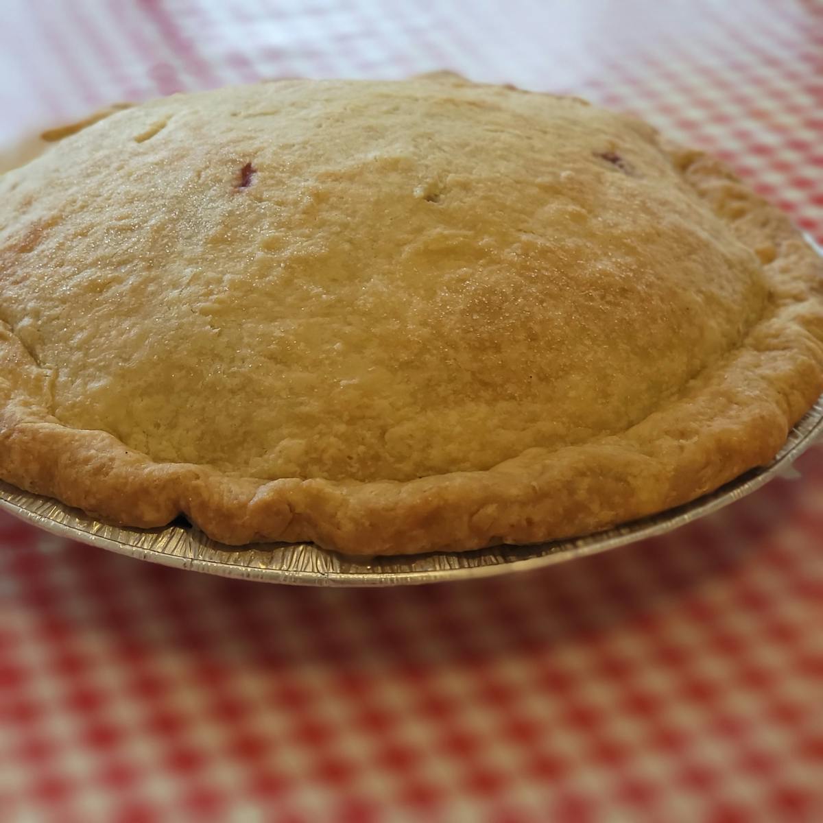 a piece of food on a table
