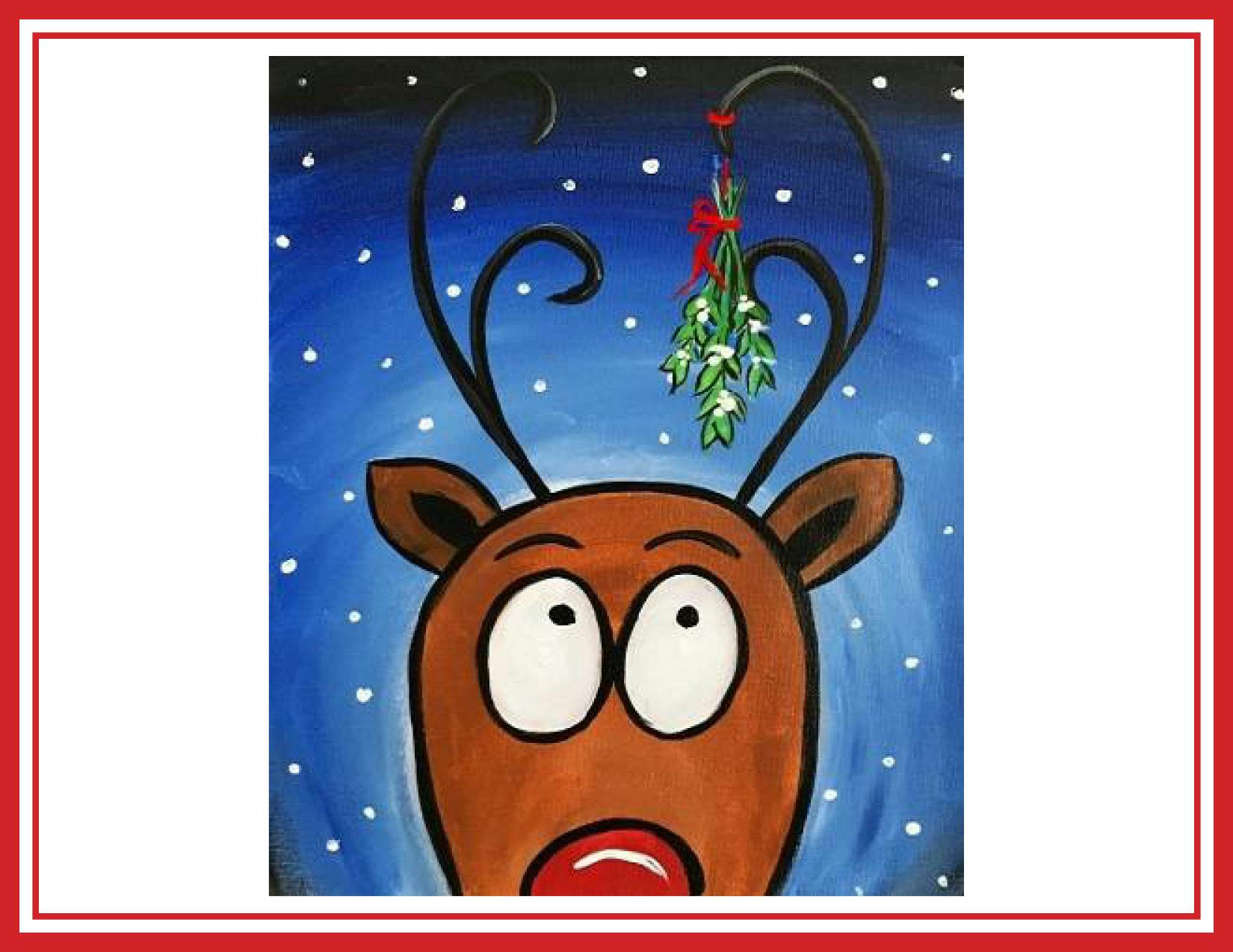 a drawing of a deer