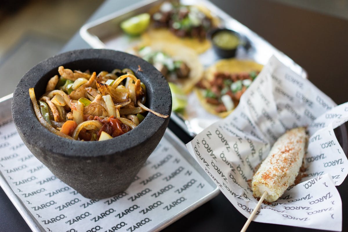 a plate of food on a table