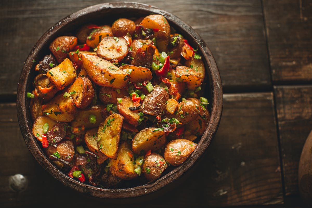 a bowl of food with stew