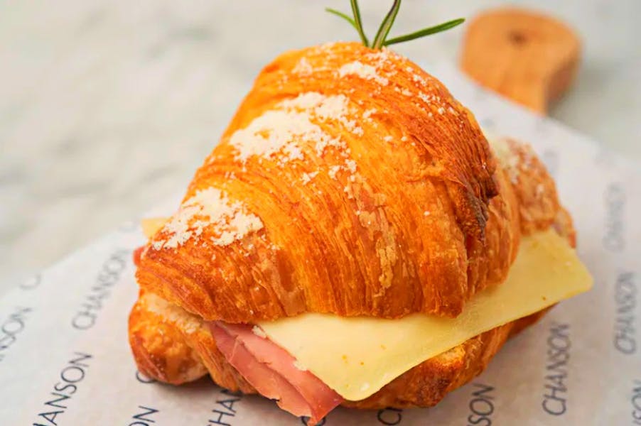 Ham & Cheese Croissant Patisserie Chanson Best French Cafe, Bakery, Dessert Bar, Pastry in