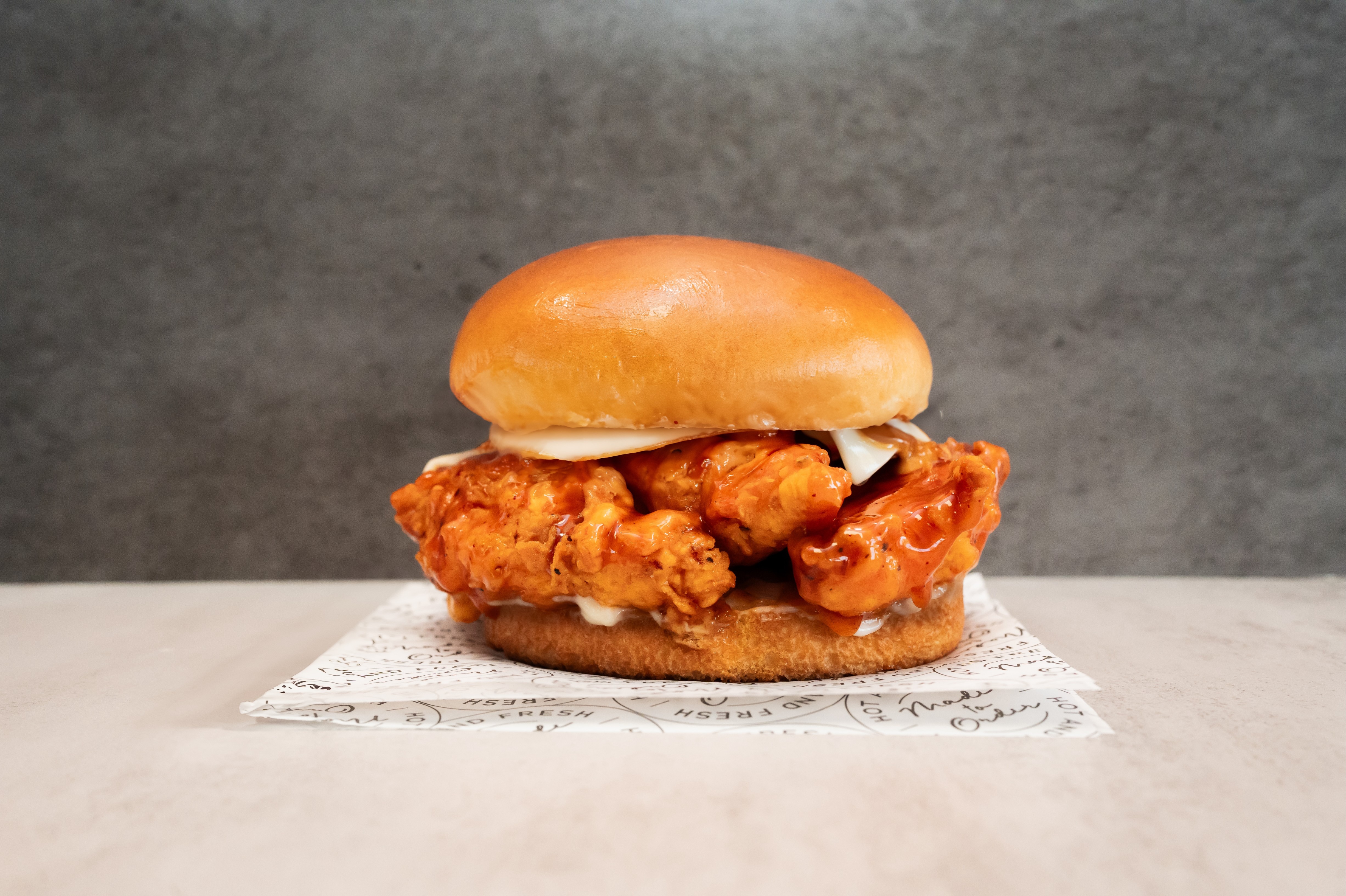 a sandwich sitting on top of a table