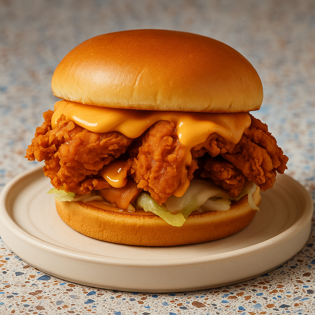 a sandwich sitting on top of a plate of food