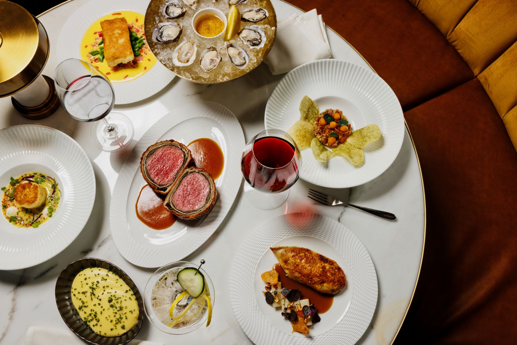 a plate of food on a table