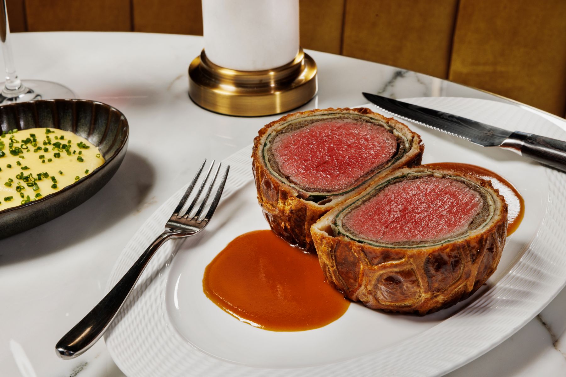 a plate of food on a table