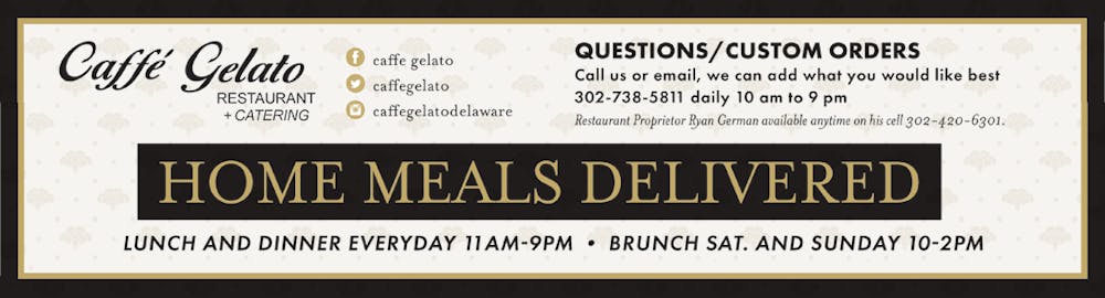 Caffe Gelato Home Meals Delivered - Lunch and Dinner every day!