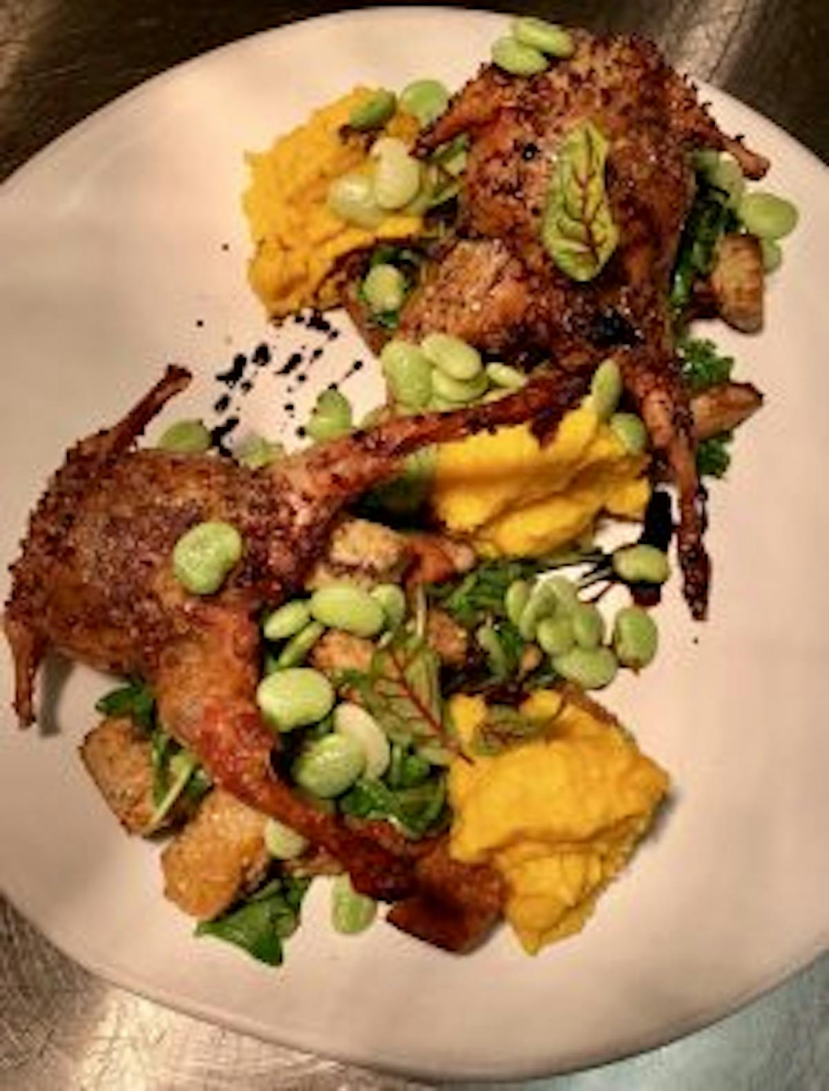 Quinoa Stuffed Quail