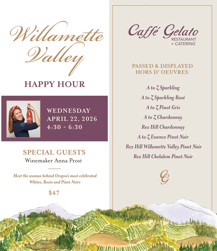 Willamette Valley Wine Tasting Happy Hour