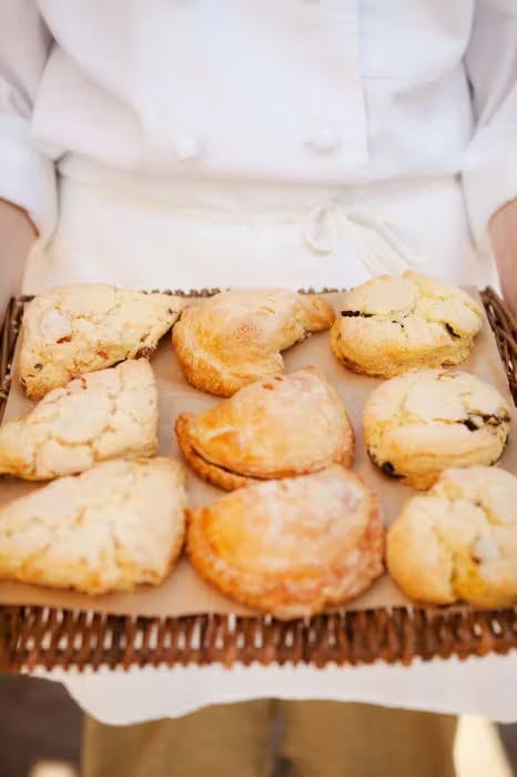 a tray of food