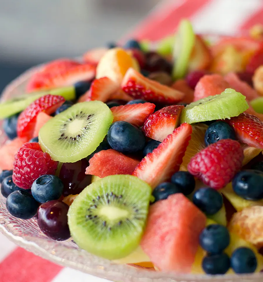a bowl of fruit salad