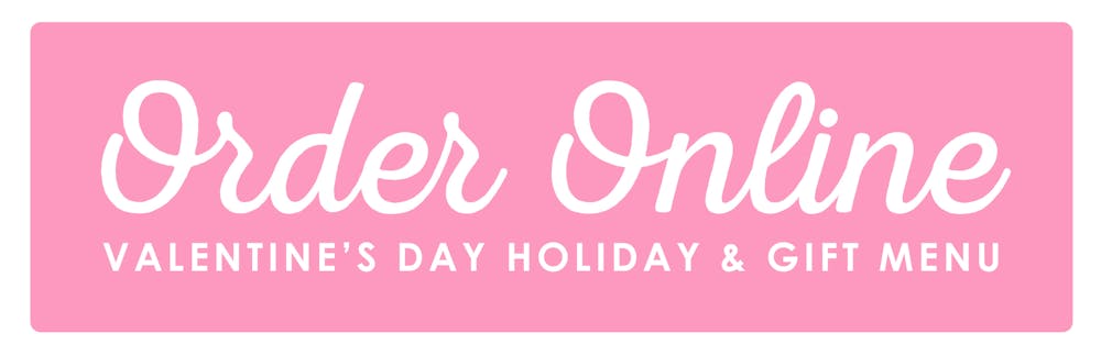 Valentine's Day order online button pink