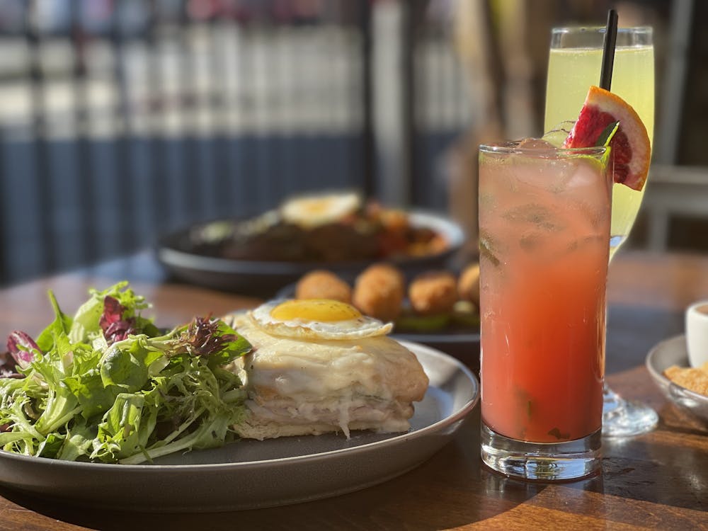 a bowl of food on a table