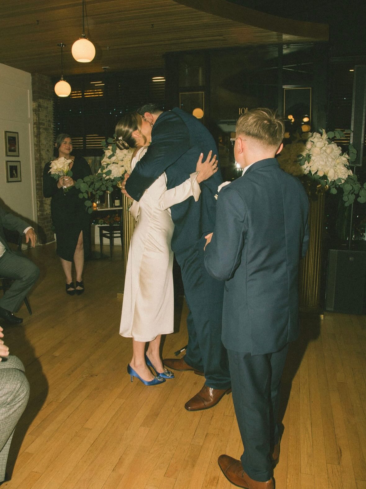 Couple celebrating during a private event