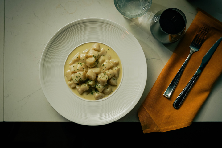 a plate of food on a table