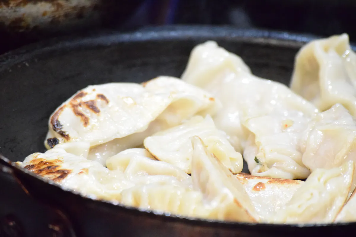 a pan of food on a plate