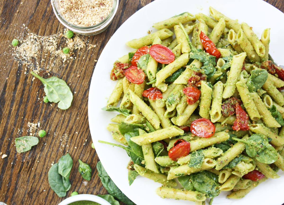 a plate of food with broccoli