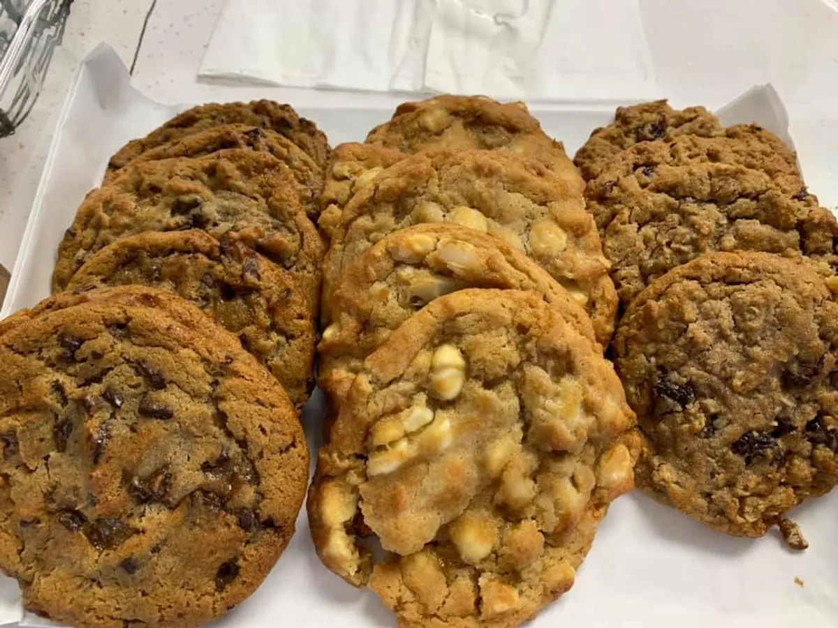 a close up of food