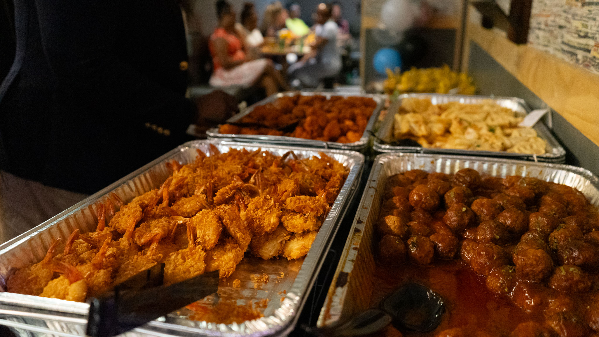food on a table