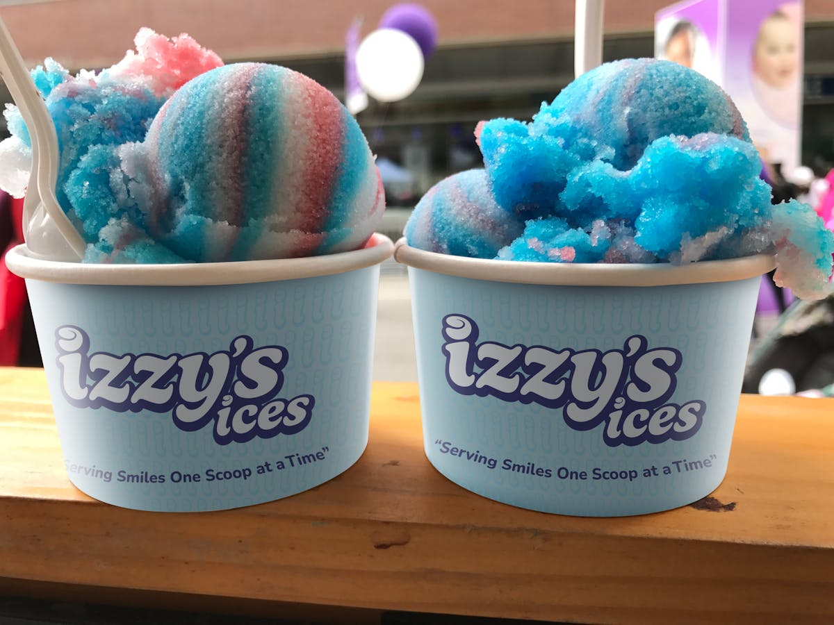 two cups of fruit ices