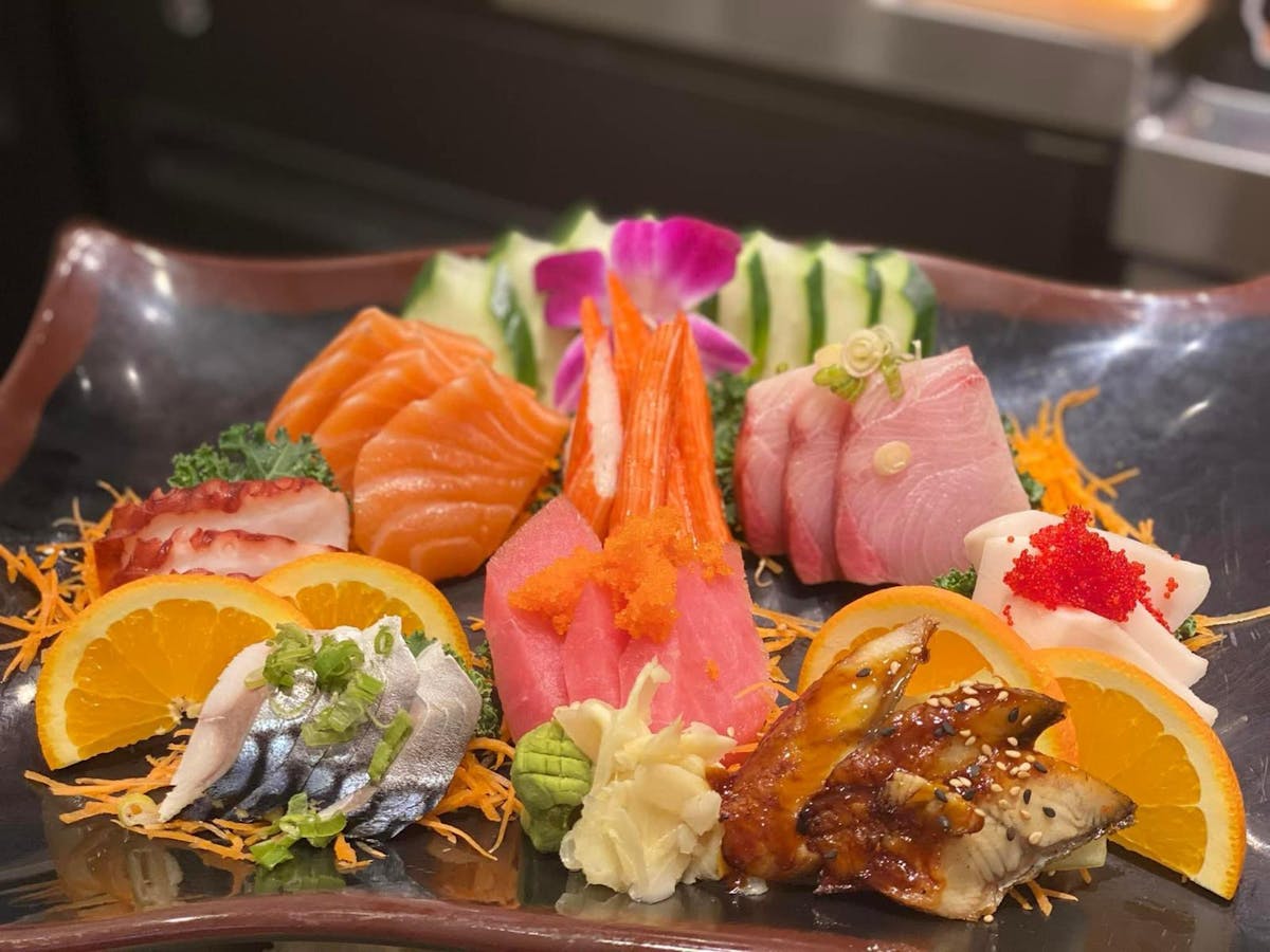 a plate of food on a table