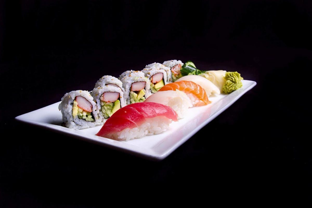 sushi on a table