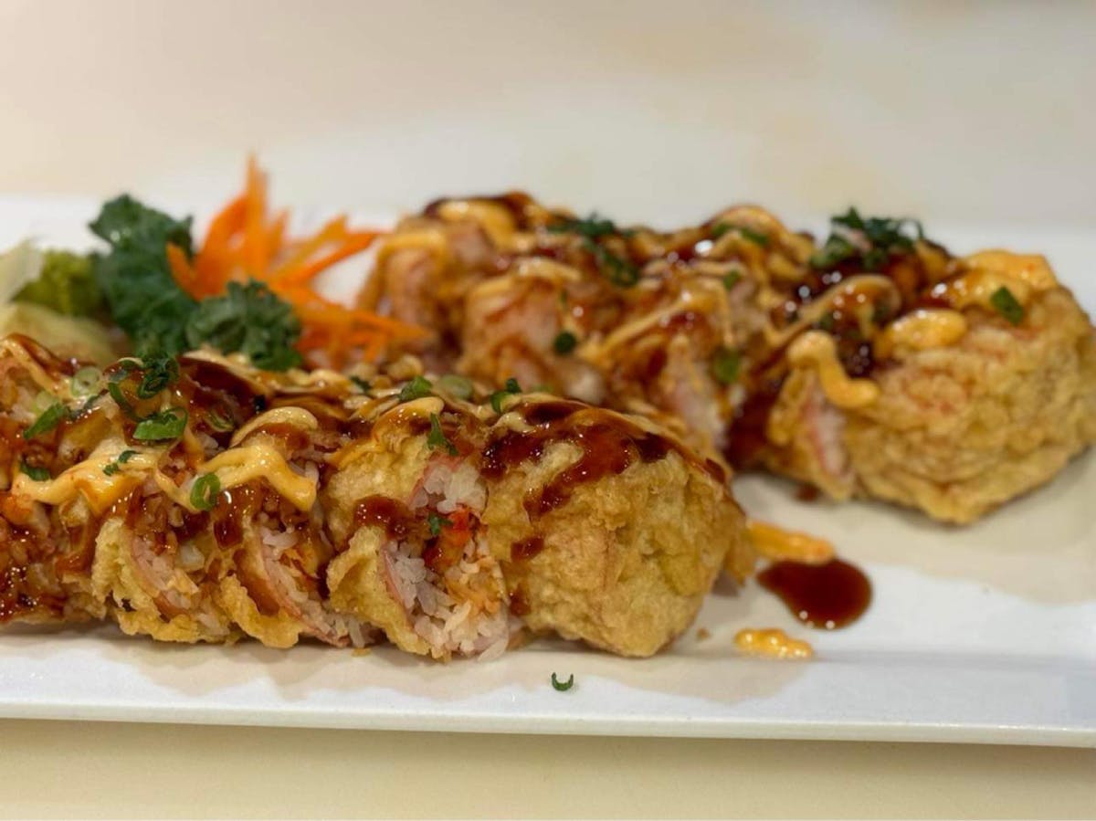 a close up of a plate of food