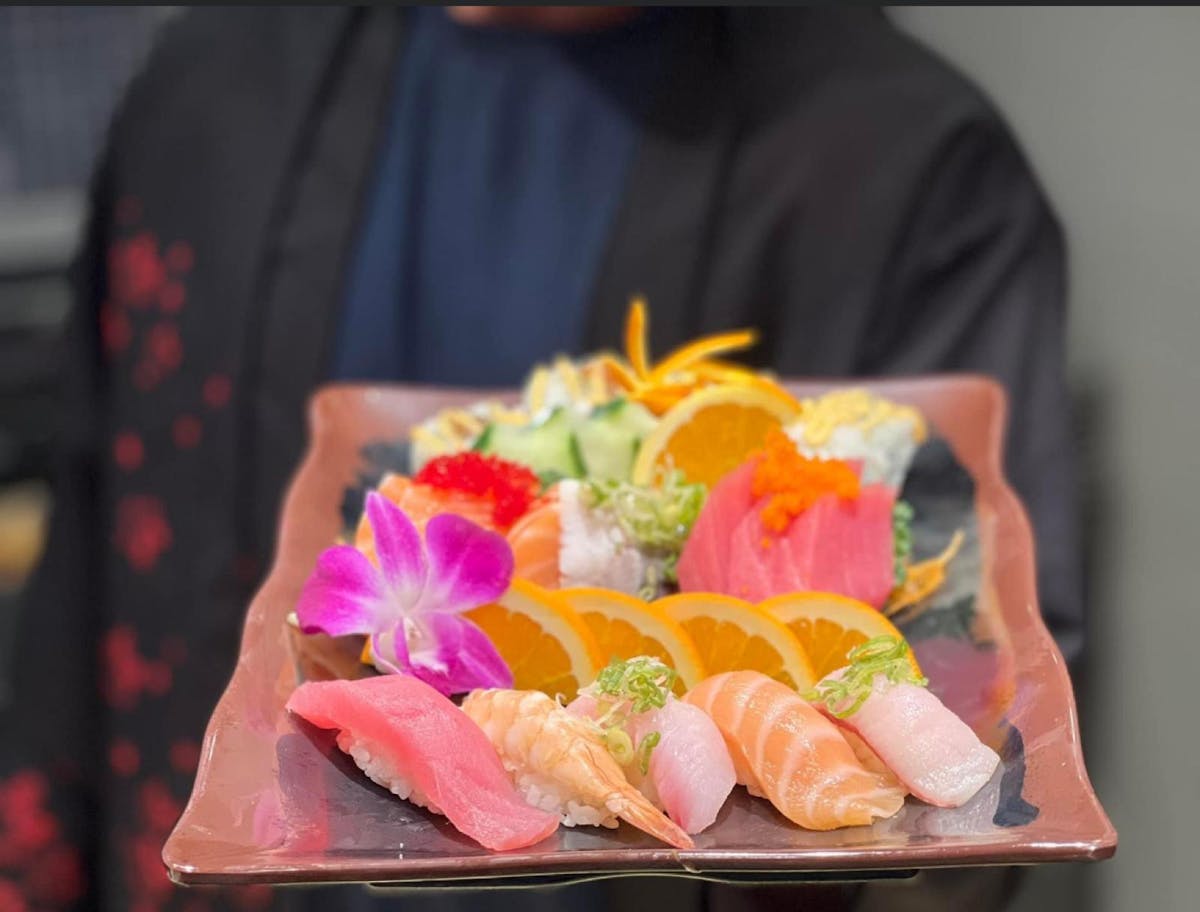 sushi on a table
