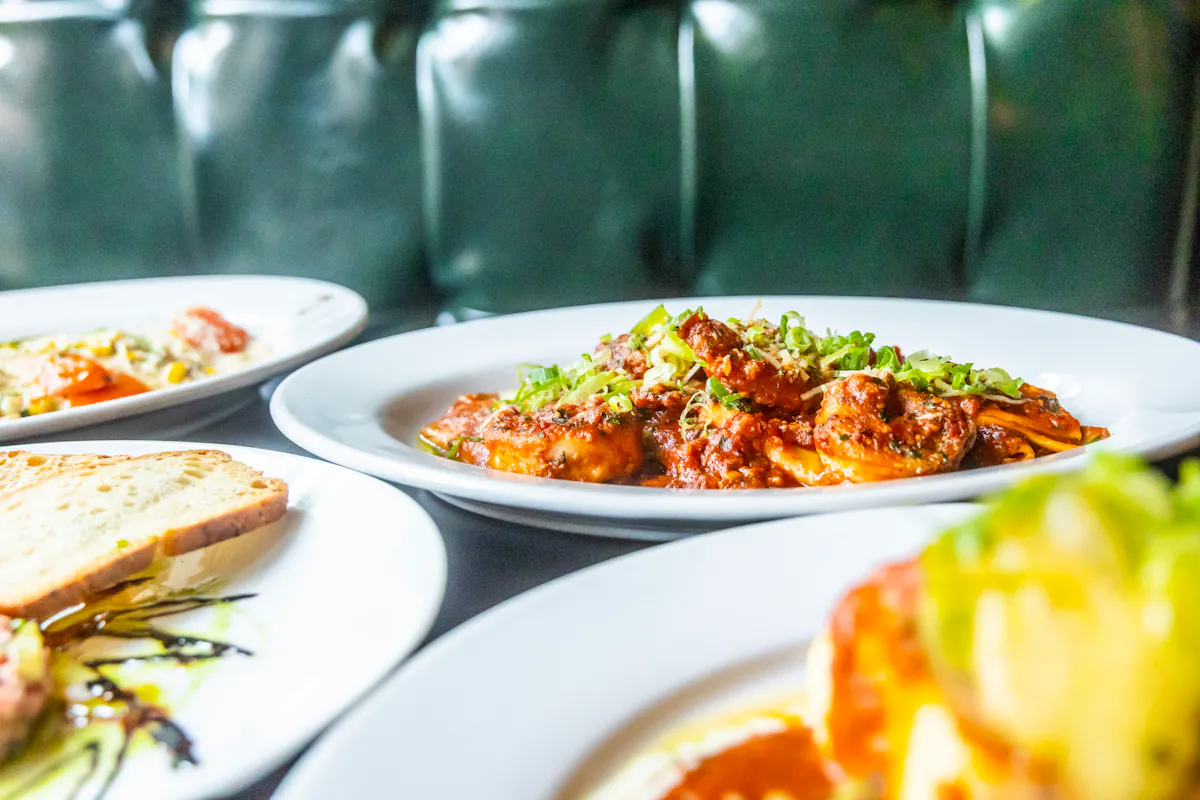 a plate of food on a table