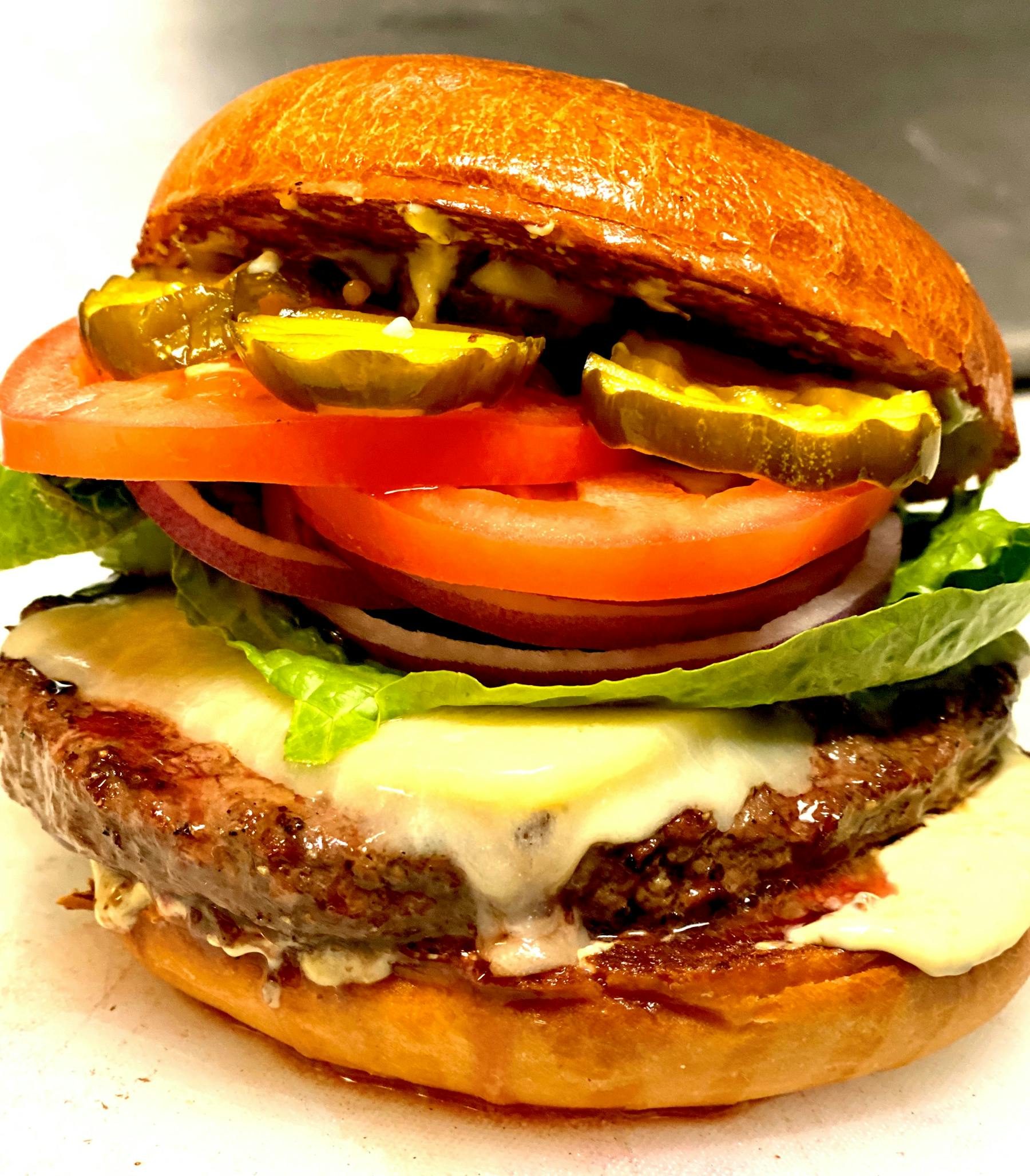 a close up of a sandwich