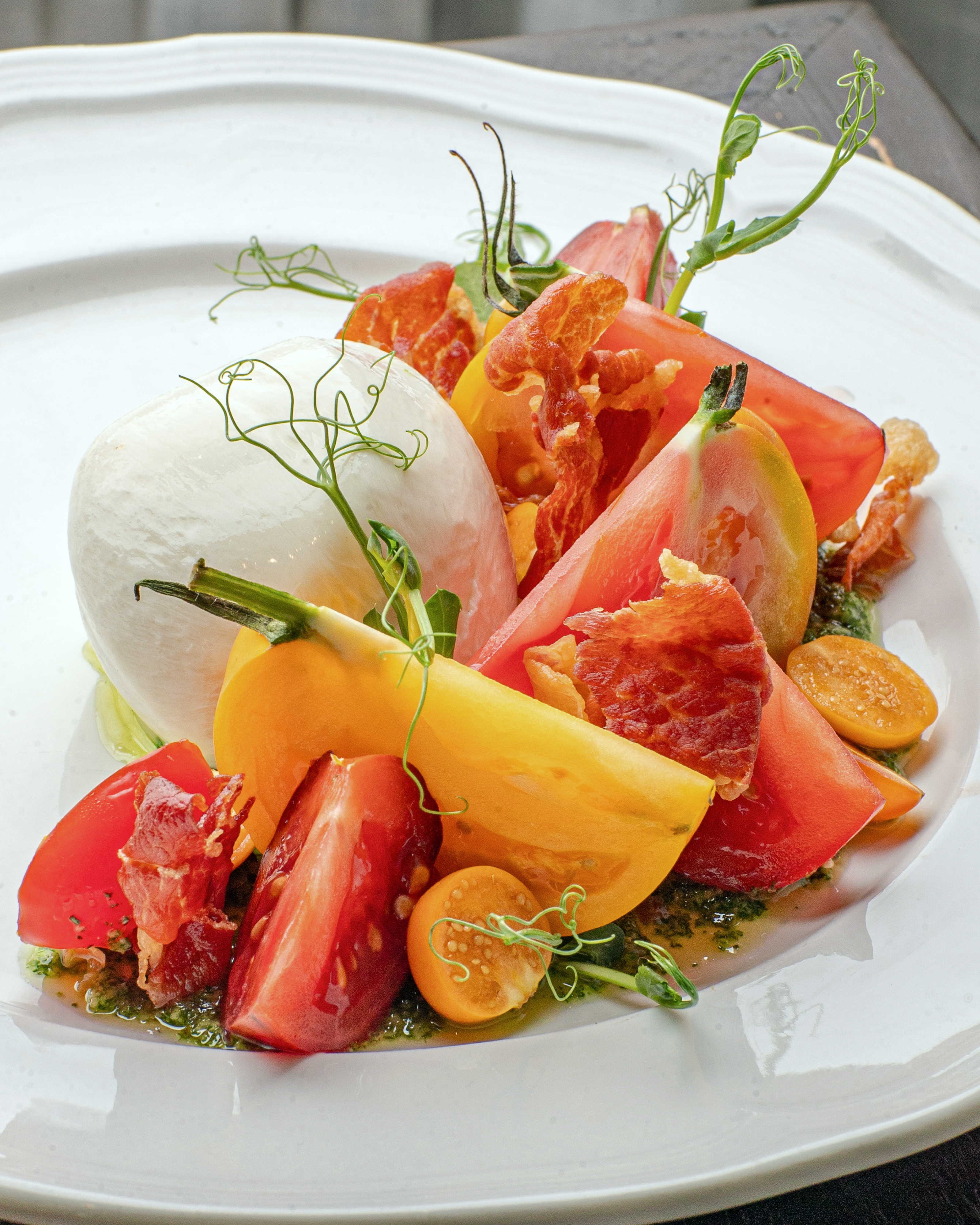 a plate of food on a table