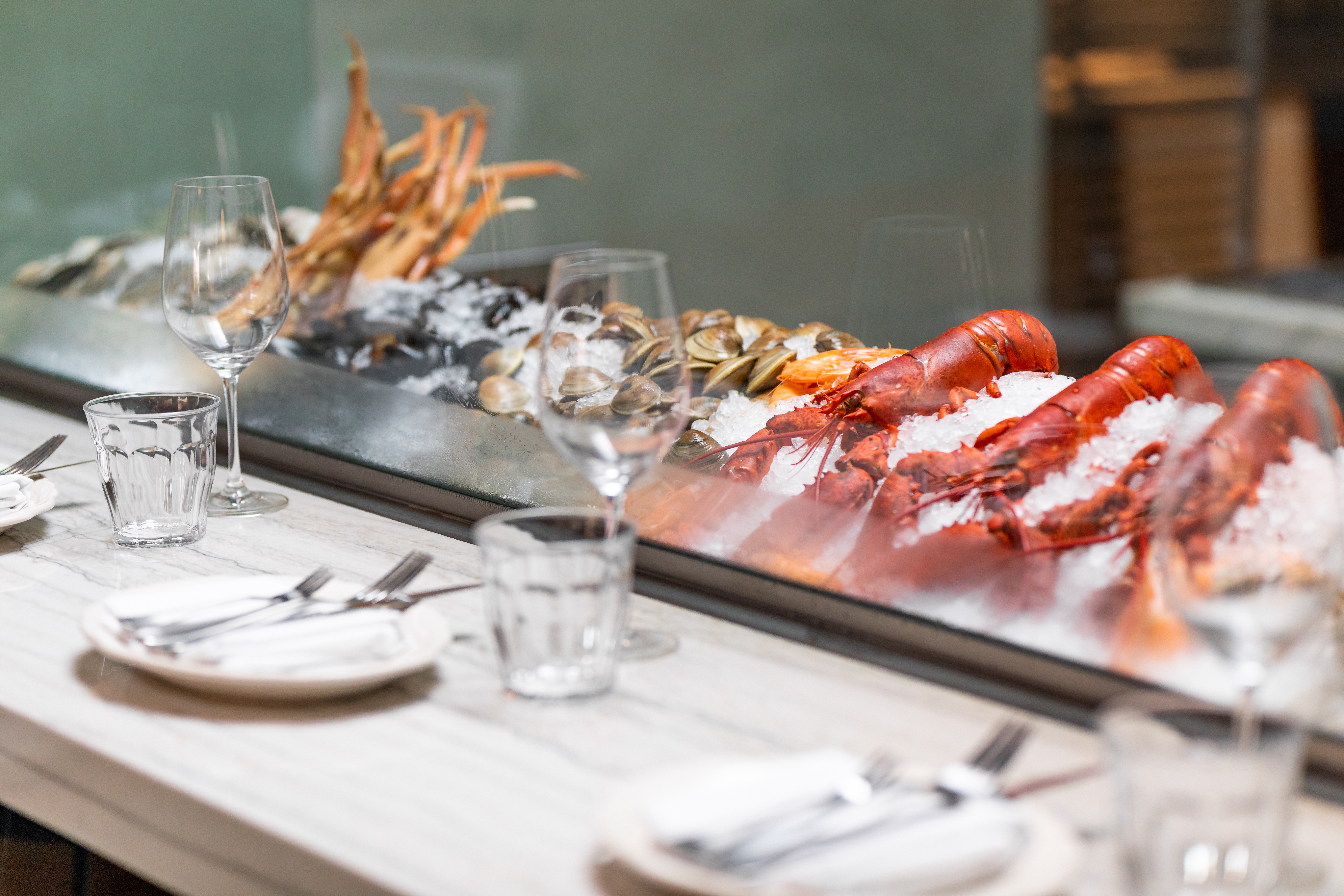 food on a table