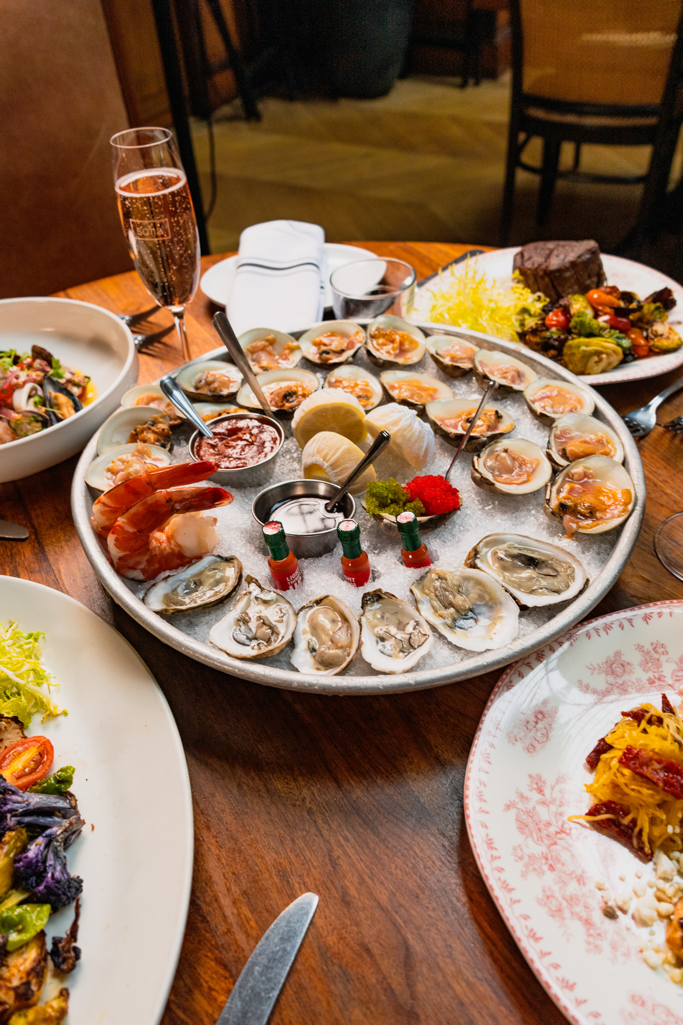 a plate of food on a table