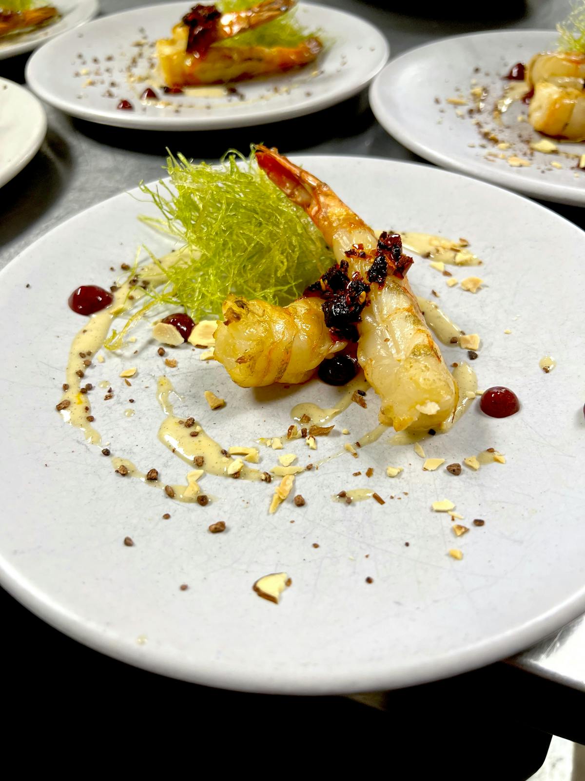 a plate of food on a table