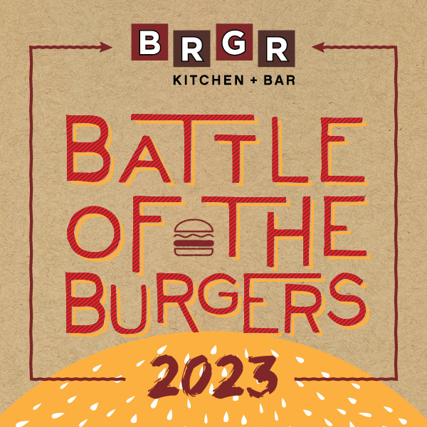 BRGR BATTLE OF THE BURGERS Fresko Natural Food Restaurant In Des   35405BRGR Burger Battle Tabe Tents FINAL March2322 