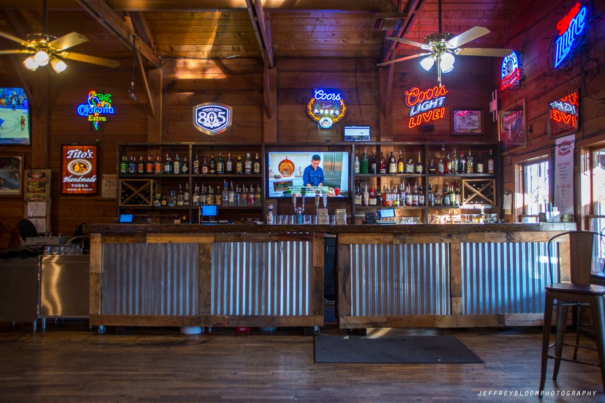 Maverick Saloon restaurant bar.