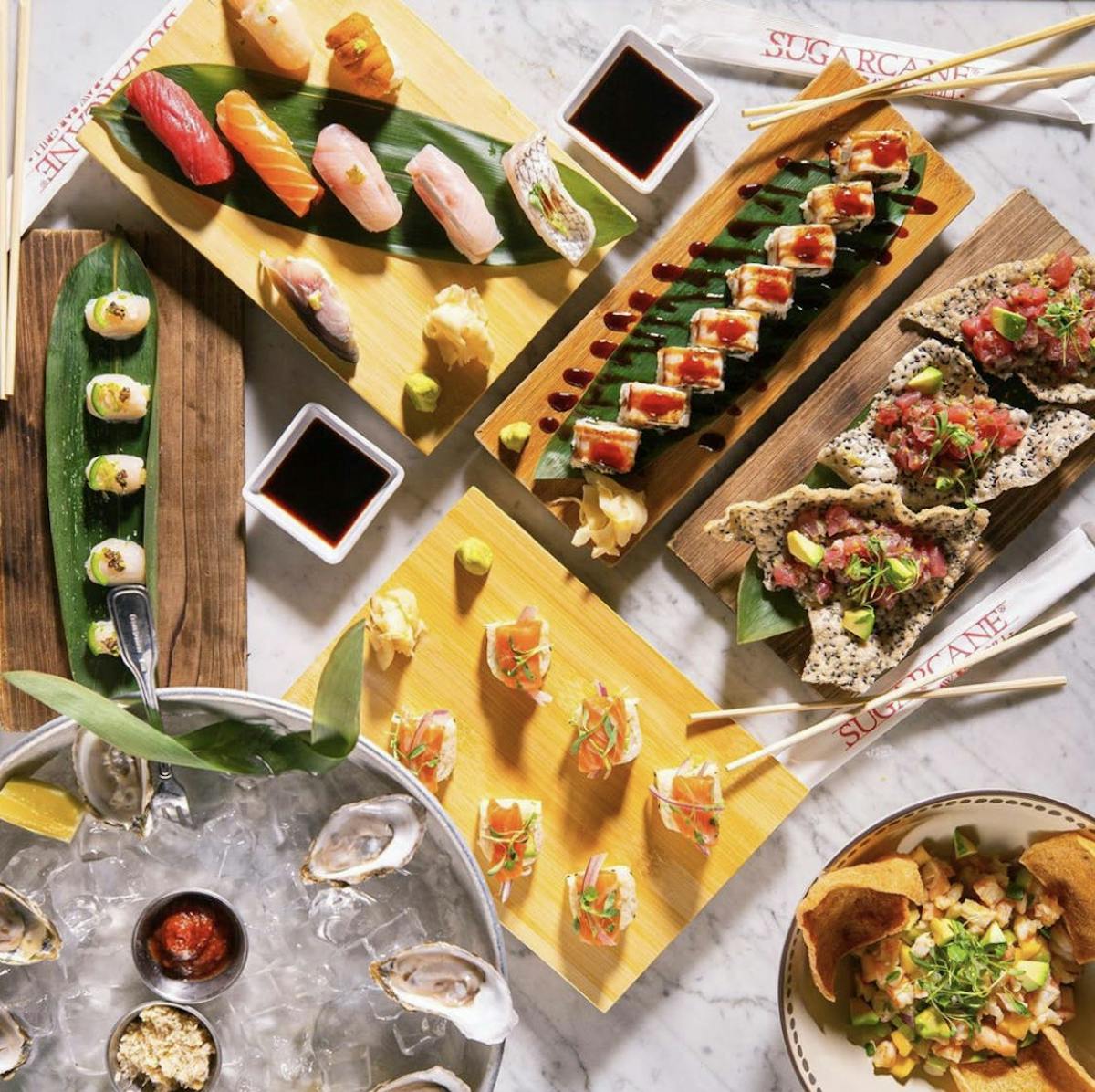 Group Dining To Go Sugarcane Restaurants in the USA